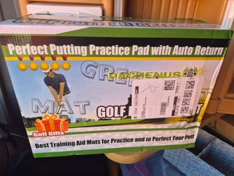 Dachenus Golf Putting Practice Mat with Auto Return