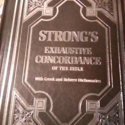 Antique Strong's Exhaustive Concordance Book