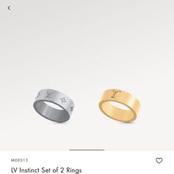 LV Instinct Set of 2 Rings