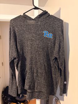 Blue 84 Pitt Panthers Gray Hoodie Sweatshirt Pullover, unisex Size M