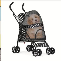 Foldable pet stroller