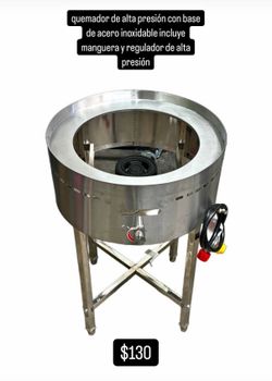 Quemador de alta presión con base de acero inoxidable
