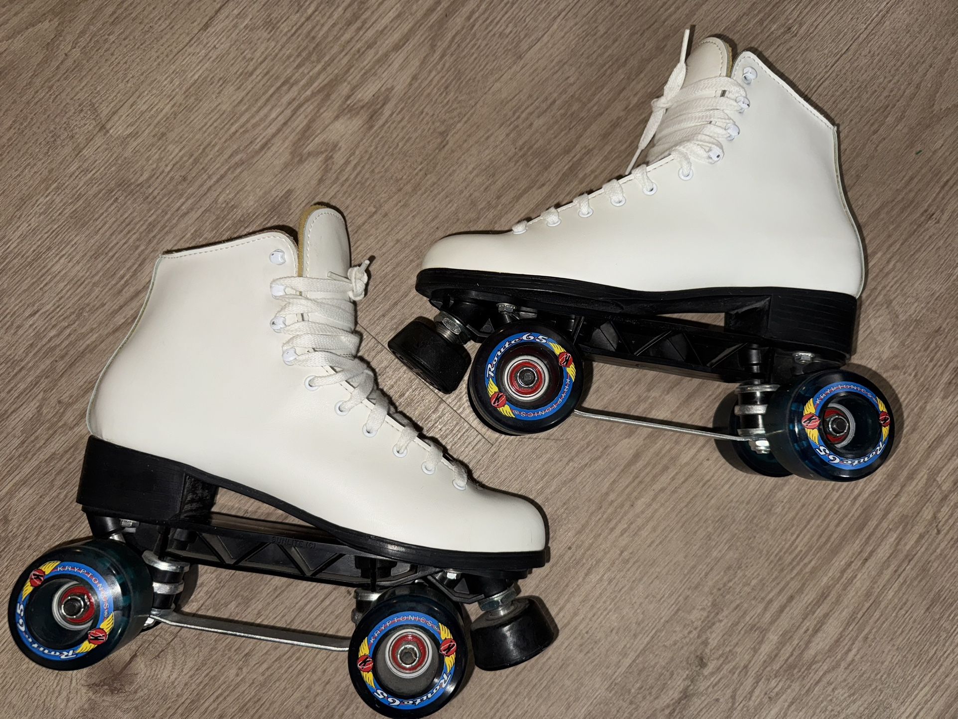 Size 9 Roller Skates Kryptonics Wheels And Riedell Sunlite