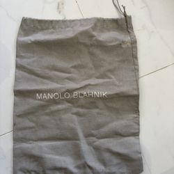 Manolo Blahnik Charcoal Shoe Bag