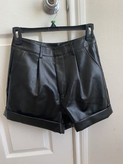 leather Black Short