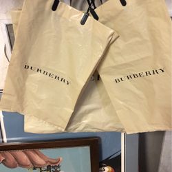 Burberry XL &(2)med Shop Bags