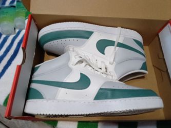 New green&white  Nike Court Vision Mid size 10.5