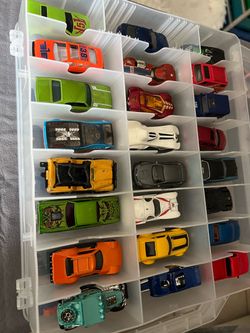Hot Wheels Die-Cast Car Collection with Storage Case