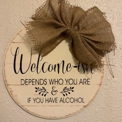 Welcomish Door Sign