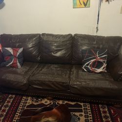 Sofás Alfombra Y Mesita De Vidrio