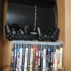 Ps3 80gb With 20 Games 