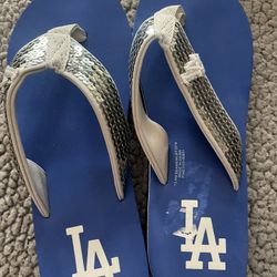 Dodger Ladies Flip Flops