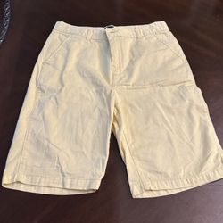 Boys Yellow Dress Shorts Size 16