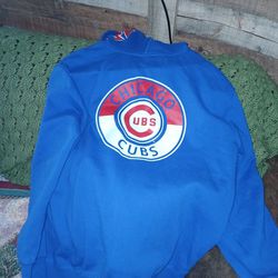 Cubs Mens Large Pull Over Sweatshirt