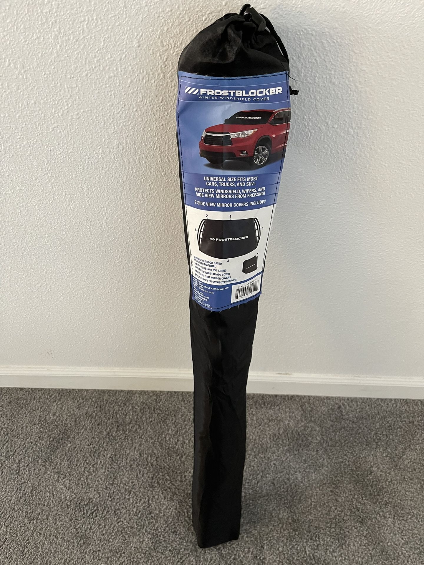 FROSTBLOCKER Winter Windshield Cover Mirror Covers and Storage