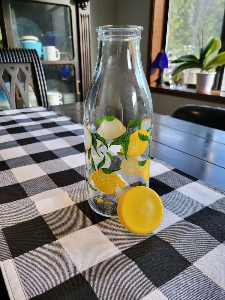 Vintage Le Parfait Lemon Water Bottle