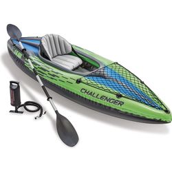 Intex Challenger Kayak Inflatable Set with Aluminum Oars