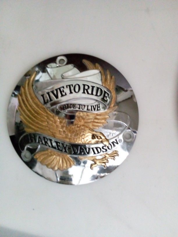 Live To Ride Ride To Live Harley David 3 Holes Cover