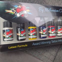 Tattoo Ink - Millennium Mom's - 7 Color Set - 1/2 oz