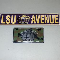 LSU Metal Signs