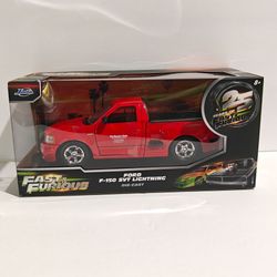 Jada 1:24 Brian’s Ford F150 SVT Lightning – Red – Fast & Furious 25th Anniversary  🏁
