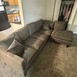 Gray L Shape Sofa
