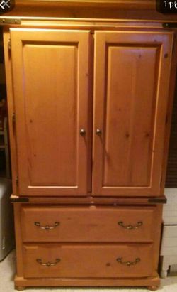 Real wood armoire