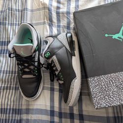 Jordan Retro 3 Green Glow Sz 12