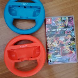Nintendo Switch Mario Kart 8 deluxe With Steering Wheels