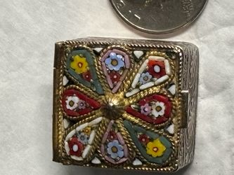 Miniature hand made pill box