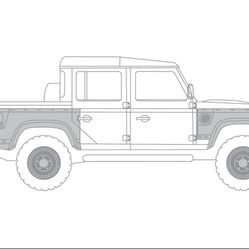 LAND ROVER DEFENDER 110 (1(contact info removed)) WIDE TRACK BODY KIT