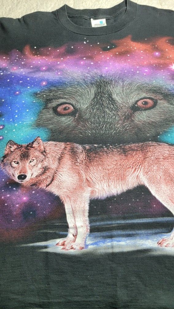 Vintage Galaxy Wolf Pack T-shirt