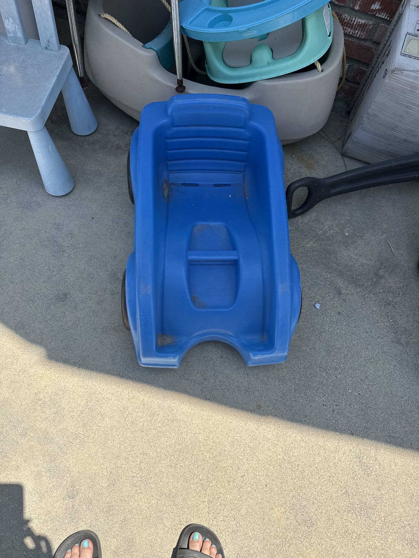 Blue Plastic Toy Car Must Pick Up Today Or Tomorrow