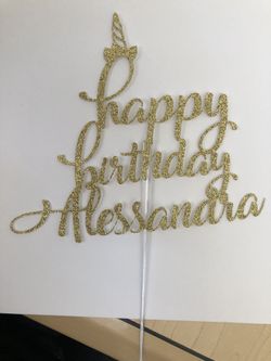 Cake toppers, banners, cupcake toppers, backdrop signs