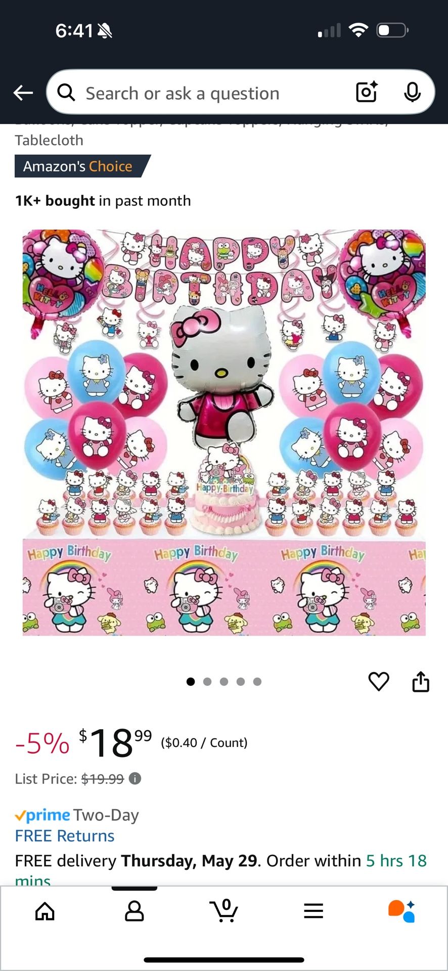 Hello Kitty Birthday Decor