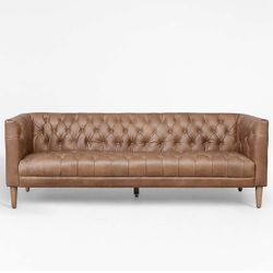 Crate And Barrel Sofa Real Leather 