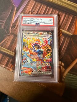 Pokemon Twilight Masquerade Greninja ex #214/167 PSA 9