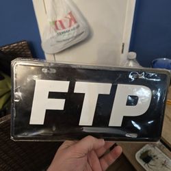 FTP LICENSE PLATE
