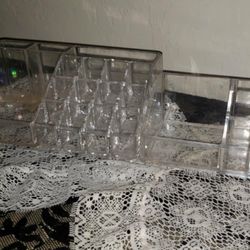 X2 MULTI-USE CLEAR ACRYLIC COSMETIC MAKEUP TOOLS STORAGE BOX ORGANIZER TRAY DISPLAY CASE