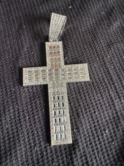 Moissanite Cross Pendant 