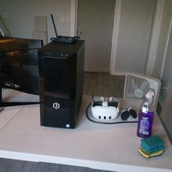 VR PC gaming set (VR, PC, Monitor)