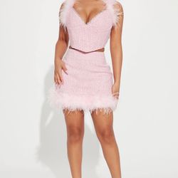 Fashion Nova Pink Skirt Outfit/ trajeFalda Rosa