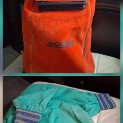Jackson Safety Leather Welding Helmet & Sleeves
