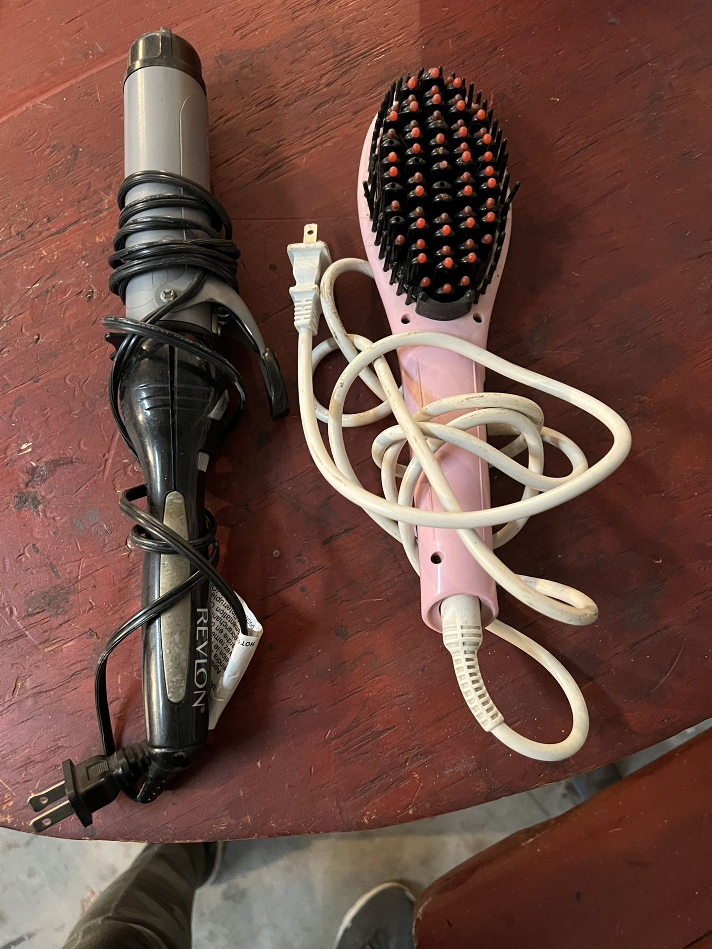 Rotating curling iron And Dryer and Hot Air Brush Hair