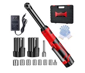 SOARFLY 16.8V Cordless Electric Ratchet Wrench Set 2 Batteries