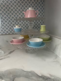 Kids glass tea set /treat holder