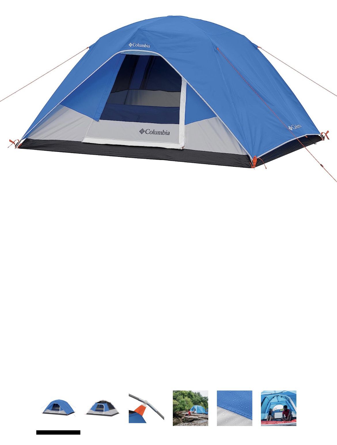 Columbia Tent - Dome Tent | 4 Person Tent | Best Camp Tent for Hiking, Backpacking, & Family Camping