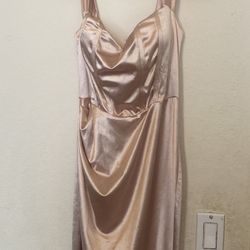 women’s rose gold dress 