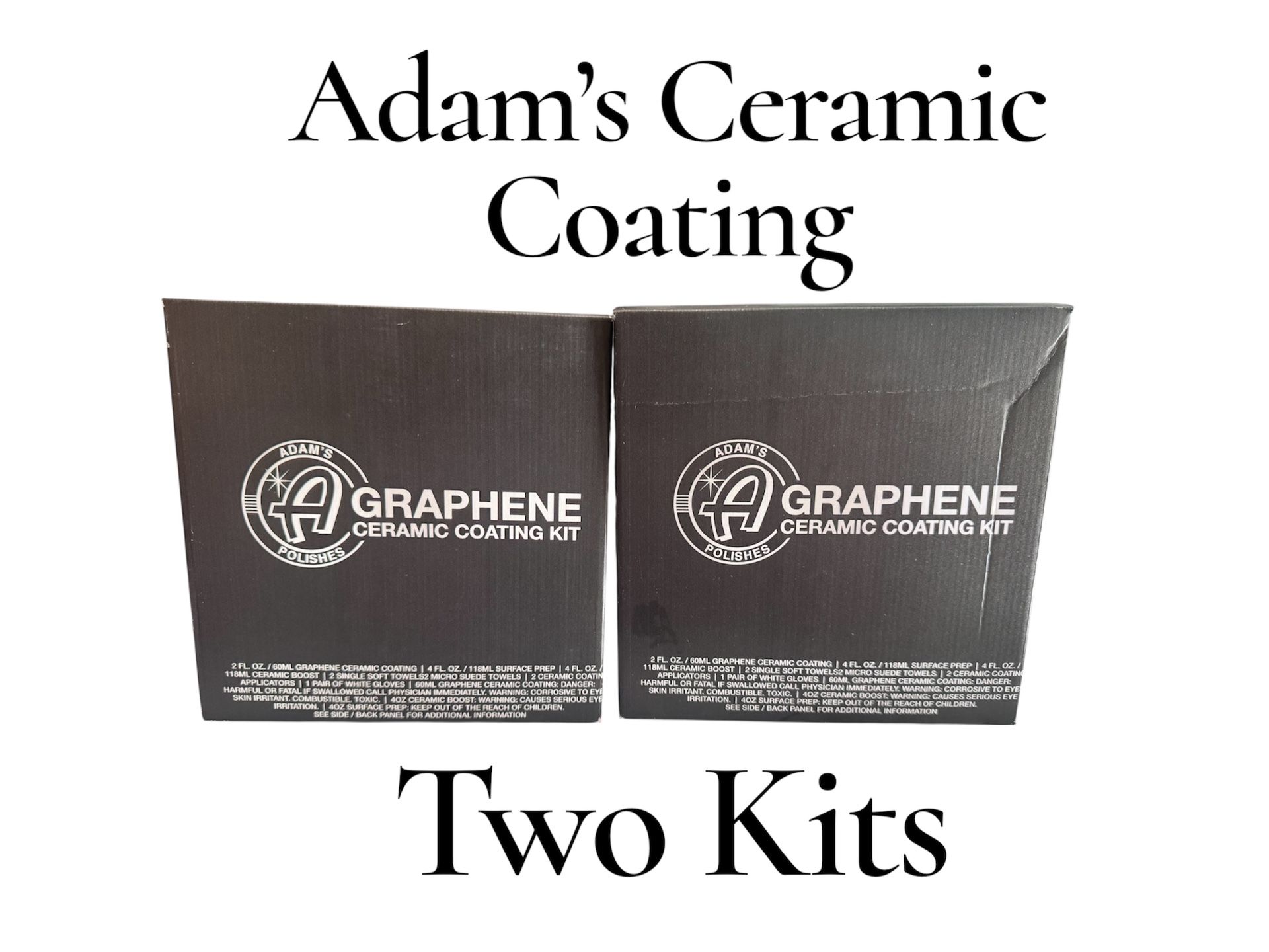 Adam’s Graphene Ceramic Coating Kits – 2 Pack