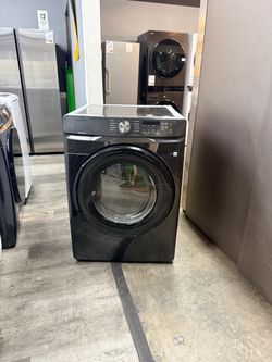 🔥SAMSUNG BRUSHED BLACK GAS DRYER NEW OPEN BOX🔥